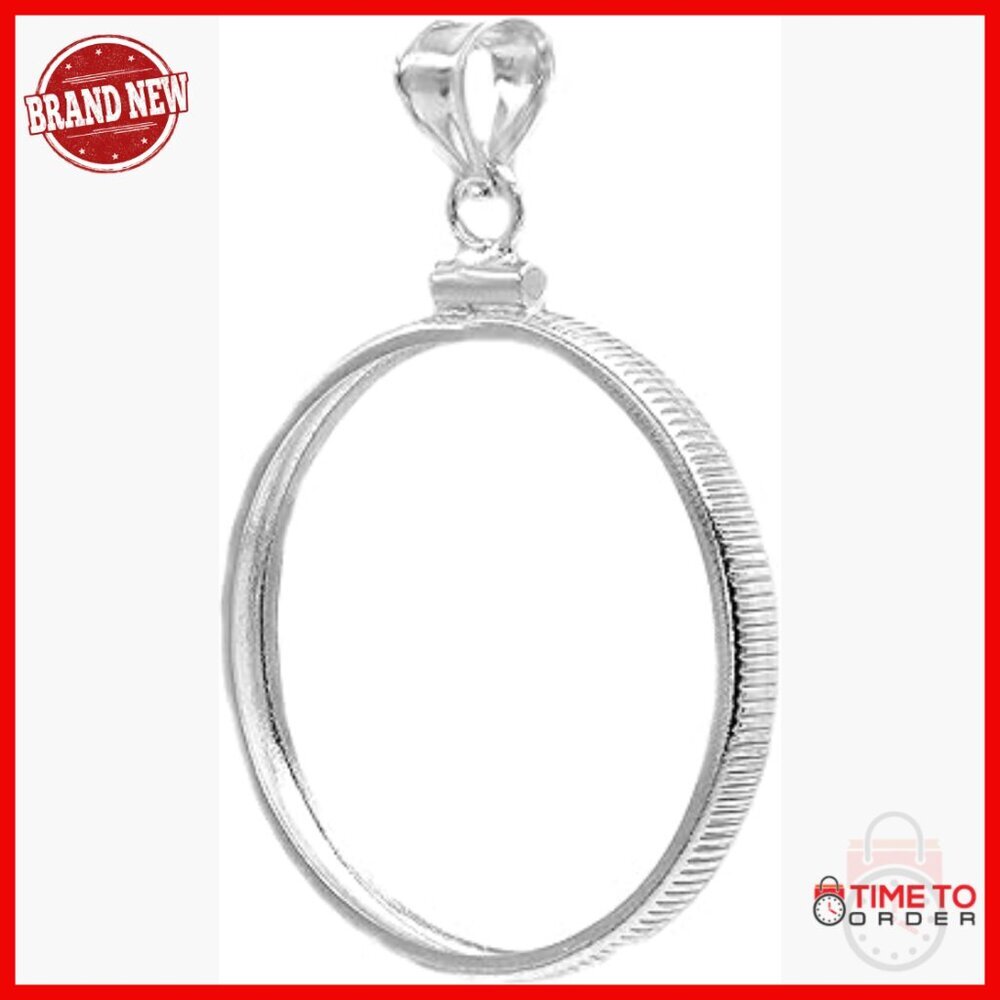 Sterling Silver Coin Bezel Pendant Frame for US Dollar Coins